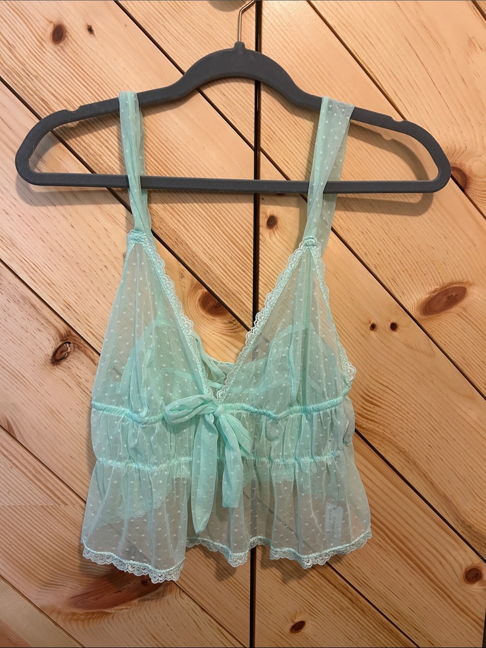 NWT ADORE ME BETTY LOU LACE SLEEP SET- XL AQUA BLUE - Picture 6 of 11